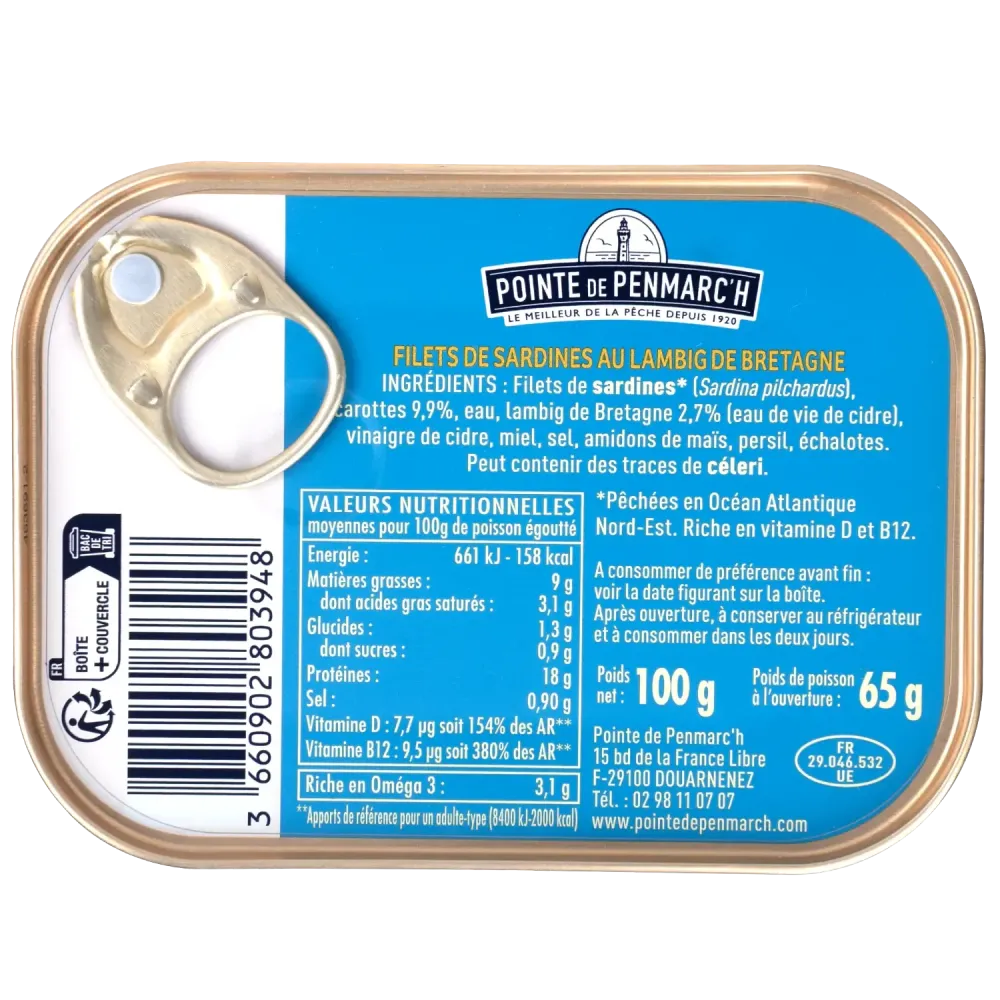Sardines au Lambig de Bretagne - Recette raffinée et responsable