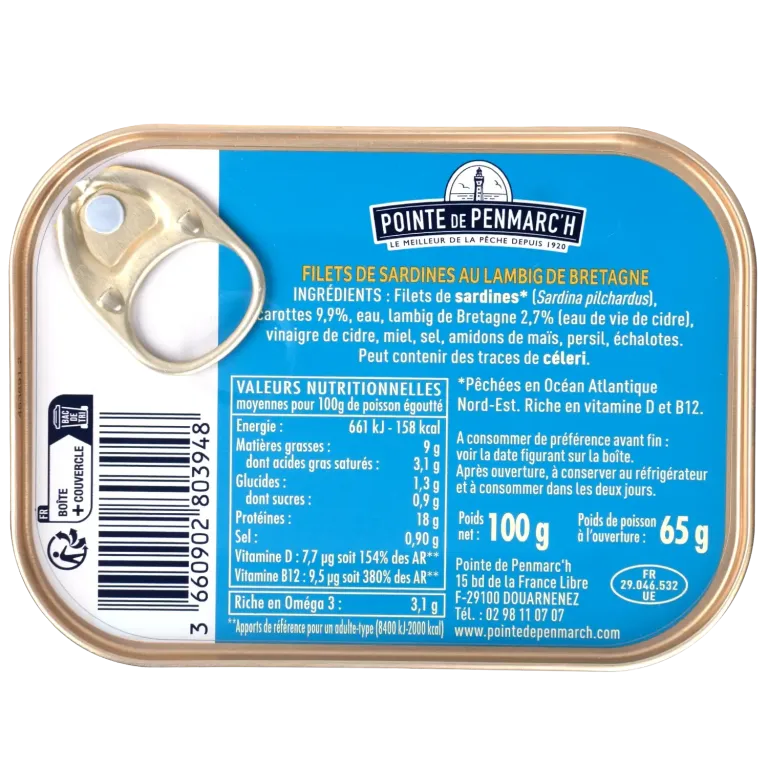 Sardines au Lambig de Bretagne - Recette raffinée et responsable