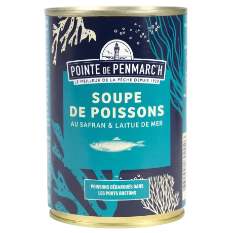 Soupe de poissons au safran et laitue de mer - Saveur raffinée & authentique