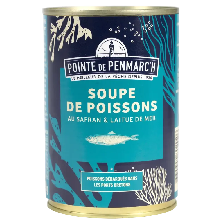 Soupe de poissons au safran et laitue de mer - Saveur raffinée & authentique