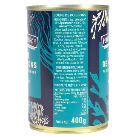 Soupe de poissons au safran et laitue de mer - Saveur raffinée & authentique