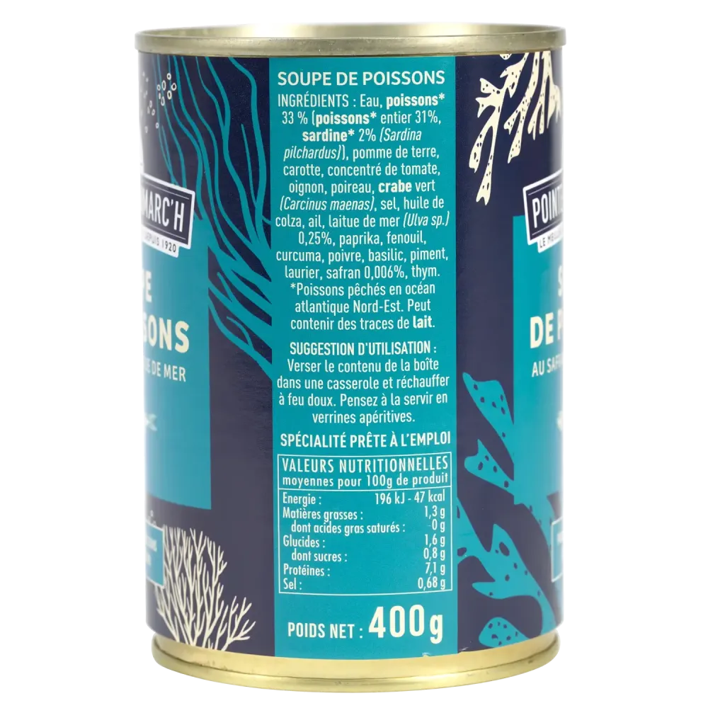 Soupe de poissons au safran et laitue de mer - Saveur raffinée & authentique
