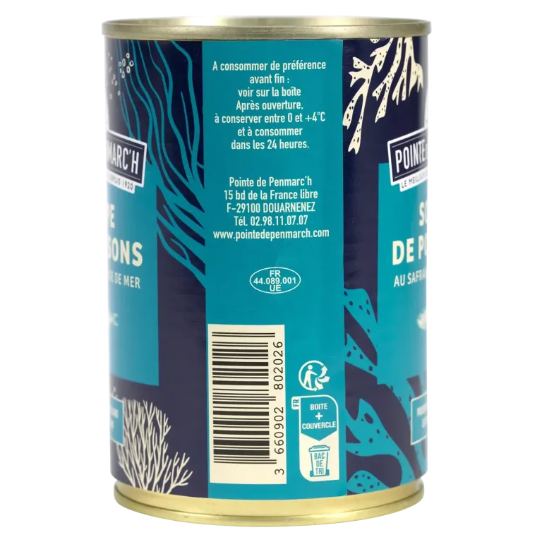Soupe de poissons au safran et laitue de mer - Saveur raffinée & authentique