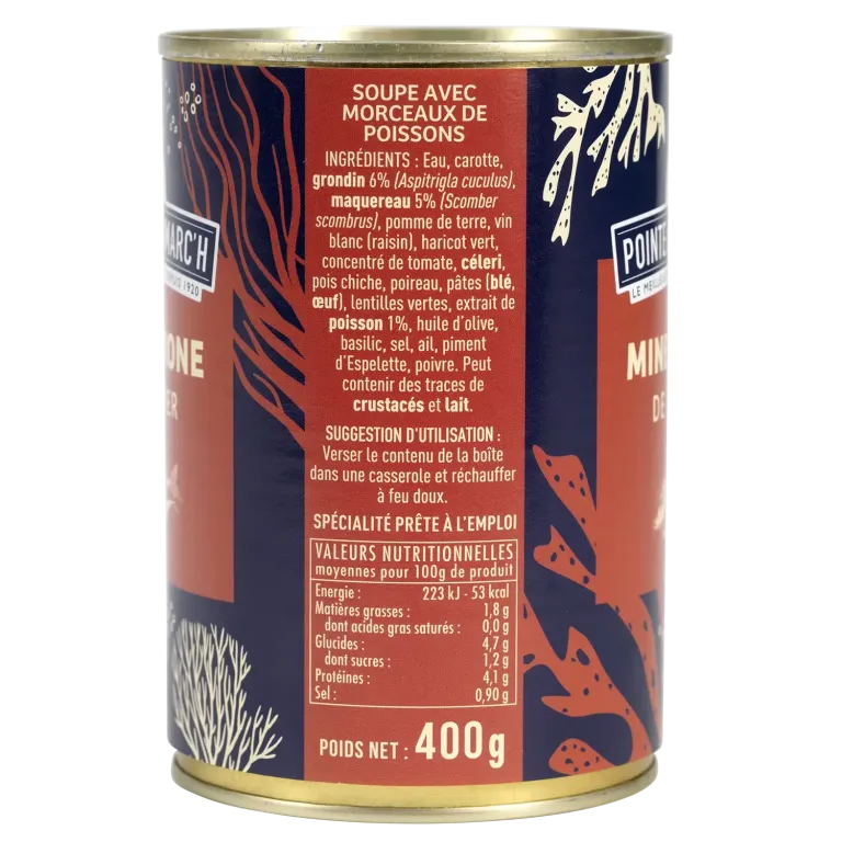 Minestrone de la mer - Soupe gourmande aux poissons et légumes mijotés