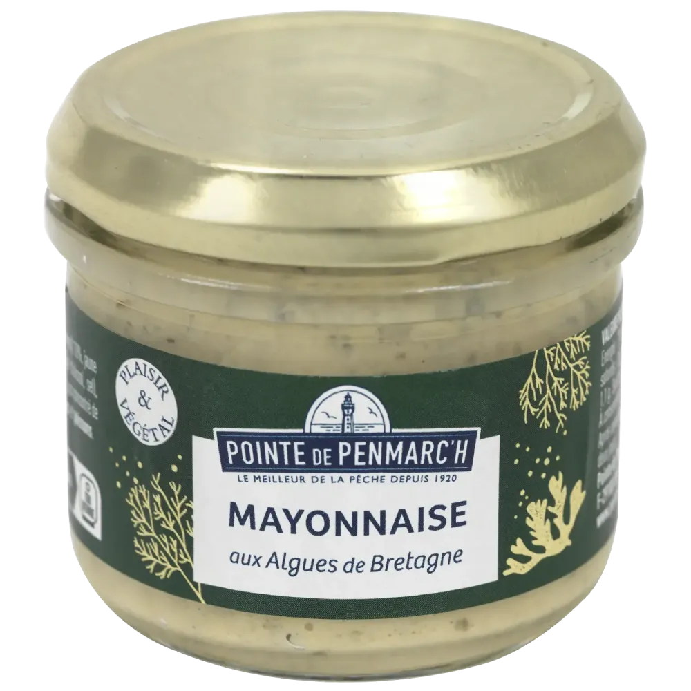 Mayonnaise aux algues de Bretagne - Saveur iodée & touche de gingembre Mayonnaise aux algues de Bretagne - Saveur iodée & touche de gingembre