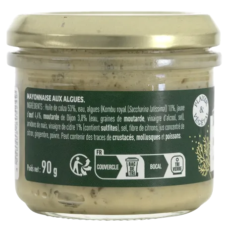 Mayonnaise aux algues de Bretagne - Saveur iodée & touche de gingembre