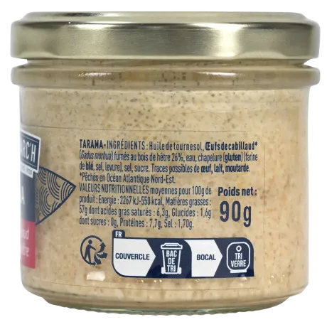 Tarama aux œufs de cabillaud fumés au bois de hêtre - Recette bretonne MSC