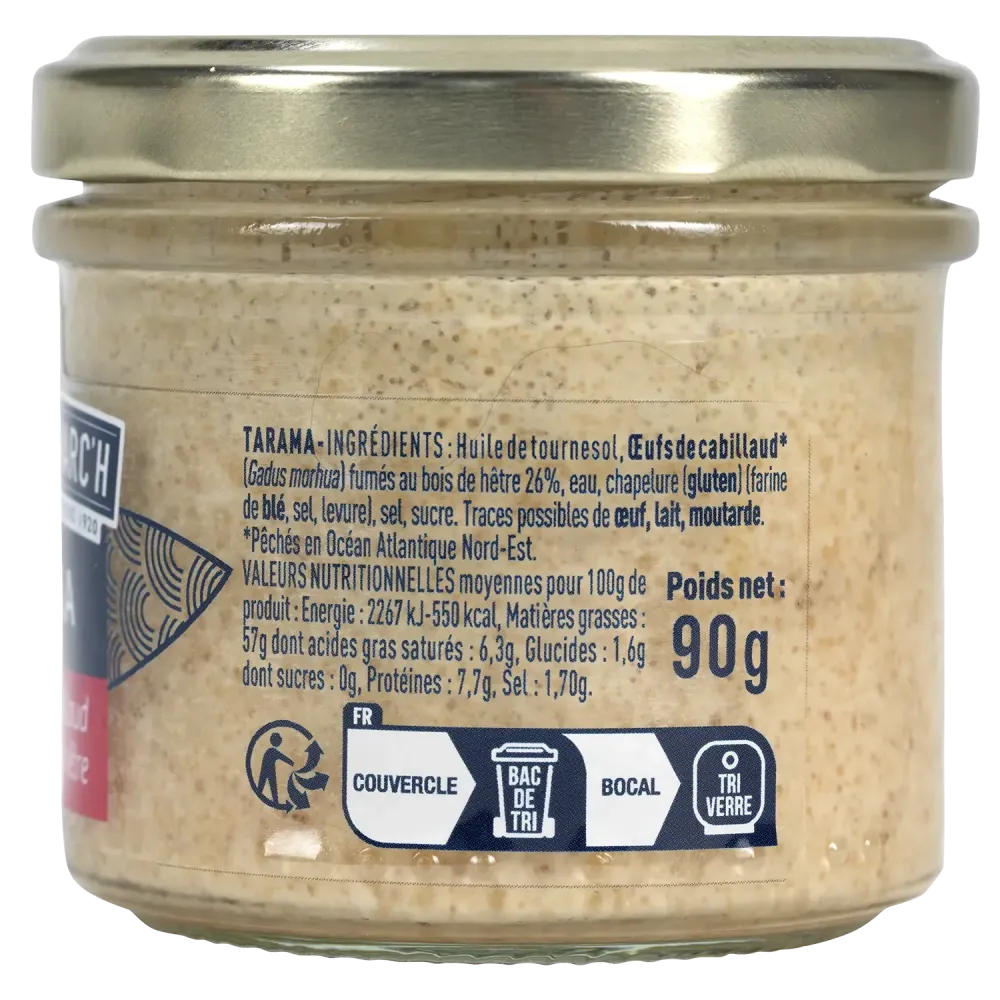 Tarama aux œufs de cabillaud fumés au bois de hêtre - Recette bretonne MSC