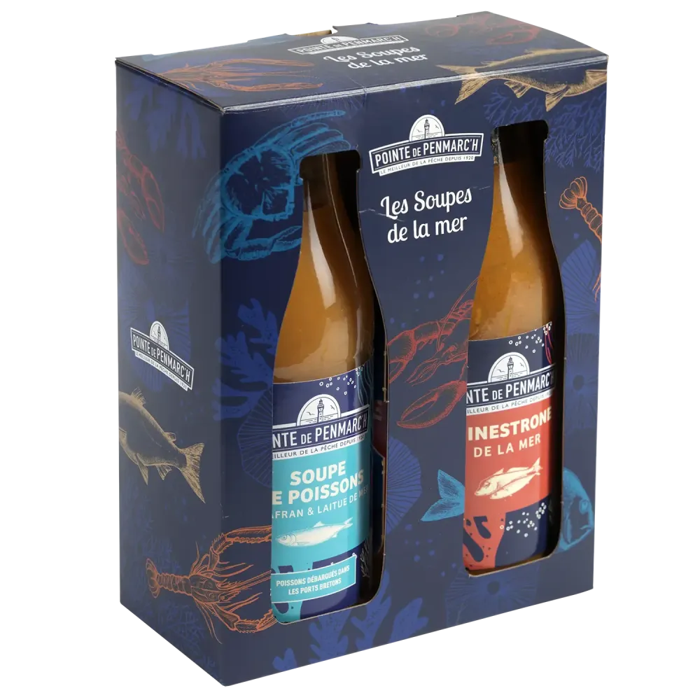 Coffret duo soupe & velouté - Recettes marines gourmandes et réconfortantes Coffret duo soupe & velouté - Recettes marines gourmandes et réconfortantes