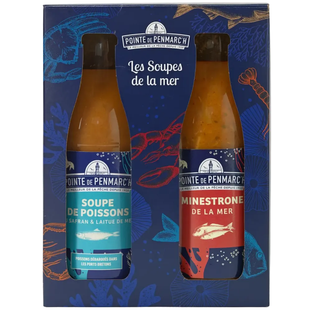 Coffret duo soupe & velouté - Recettes marines gourmandes et réconfortantes