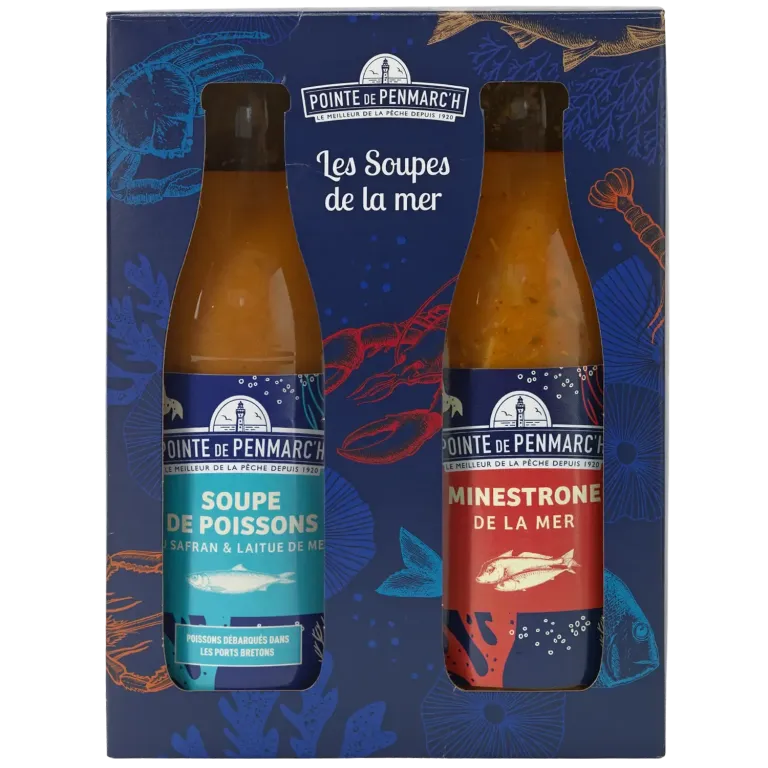 Coffret duo soupe & velouté - Recettes marines gourmandes et réconfortantes