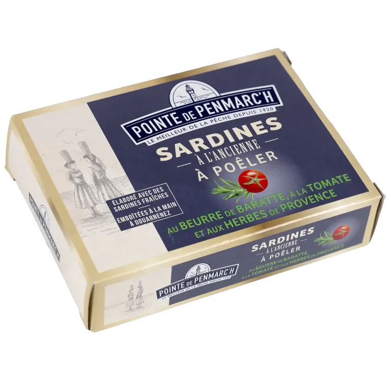 Sardines à poêler - Tomate & herbes de Provence au beurre de baratte