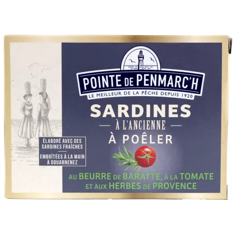 Sardines à poêler - Tomate & herbes de Provence au beurre de baratte