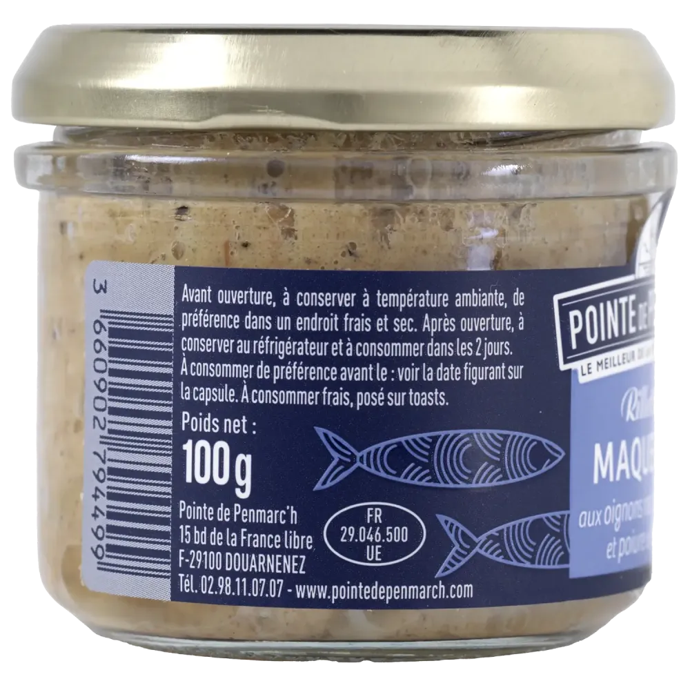 Rillettes de maquereau aux oignons rosés - Poivre de Sao Tomé et caractère