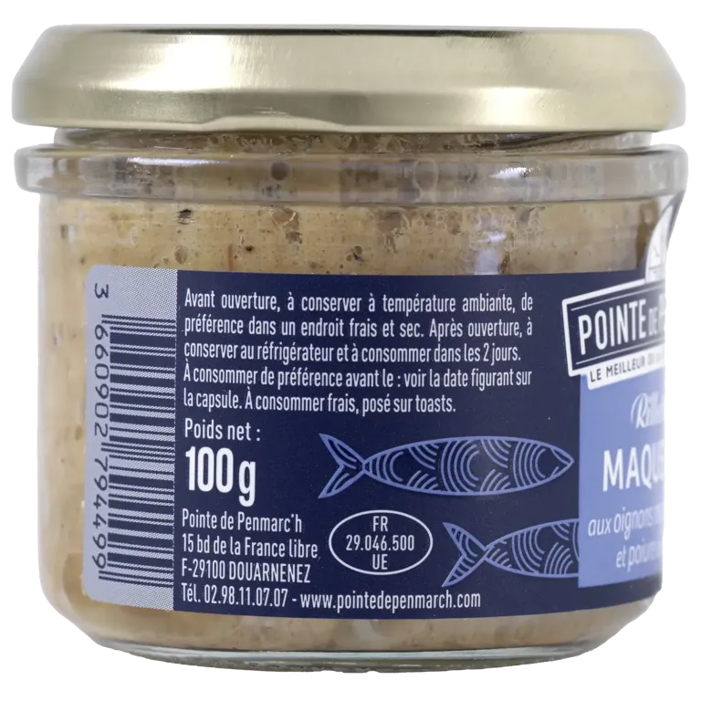 Rillettes de maquereau aux oignons rosés - Poivre de Sao Tomé et caractère