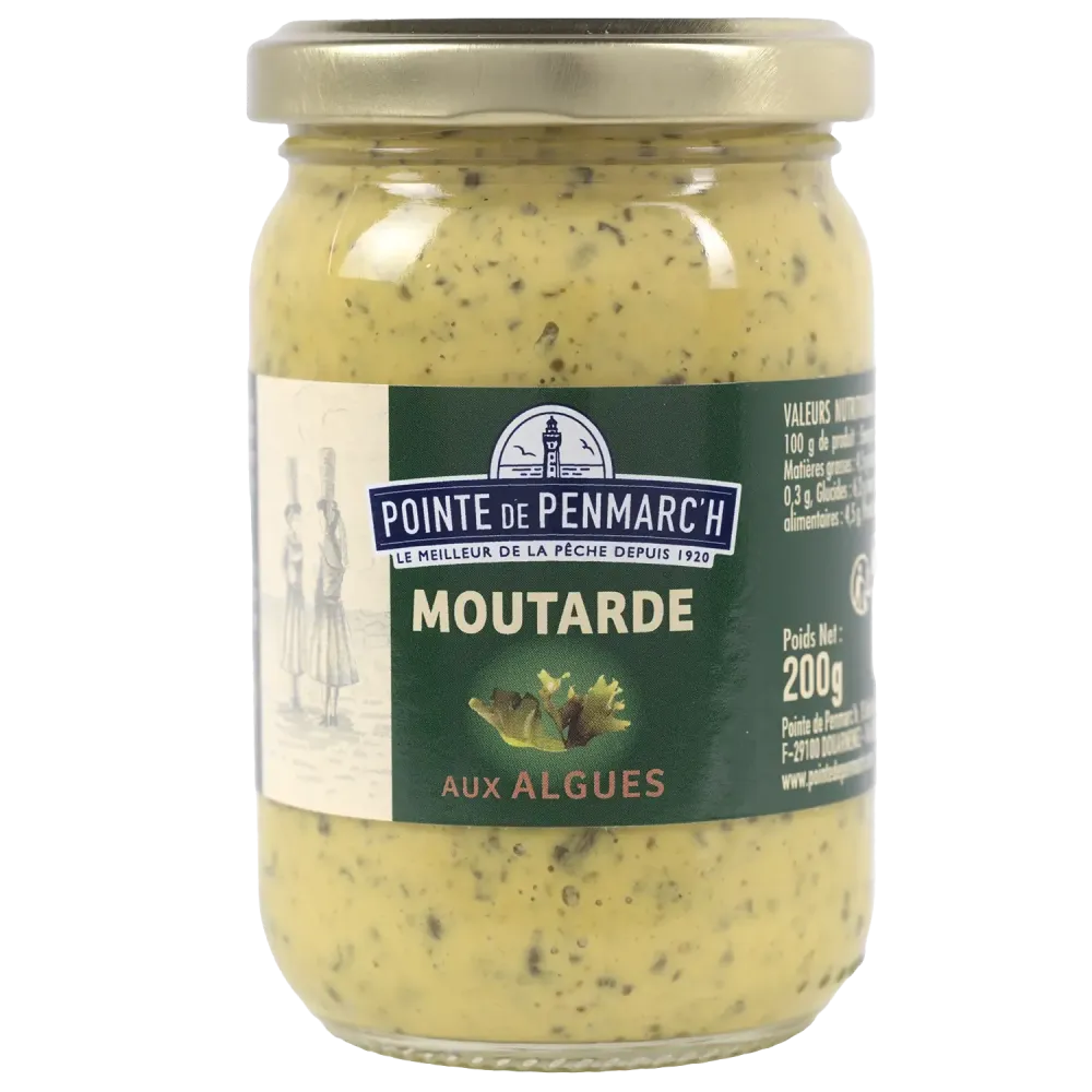 Moutarde aux algues bretonnes - Saveur marine raffinée et piquante