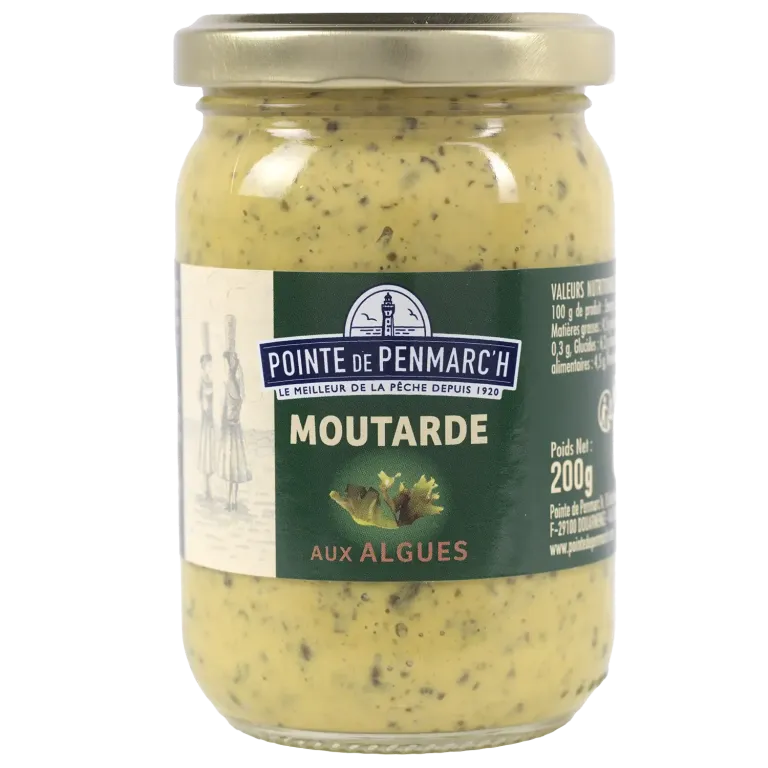 Moutarde aux algues bretonnes - Saveur marine raffinée et piquante