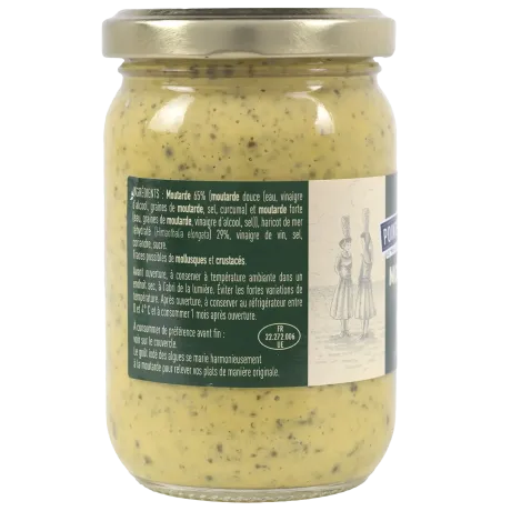 Moutarde aux algues bretonnes - Saveur marine raffinée et piquante