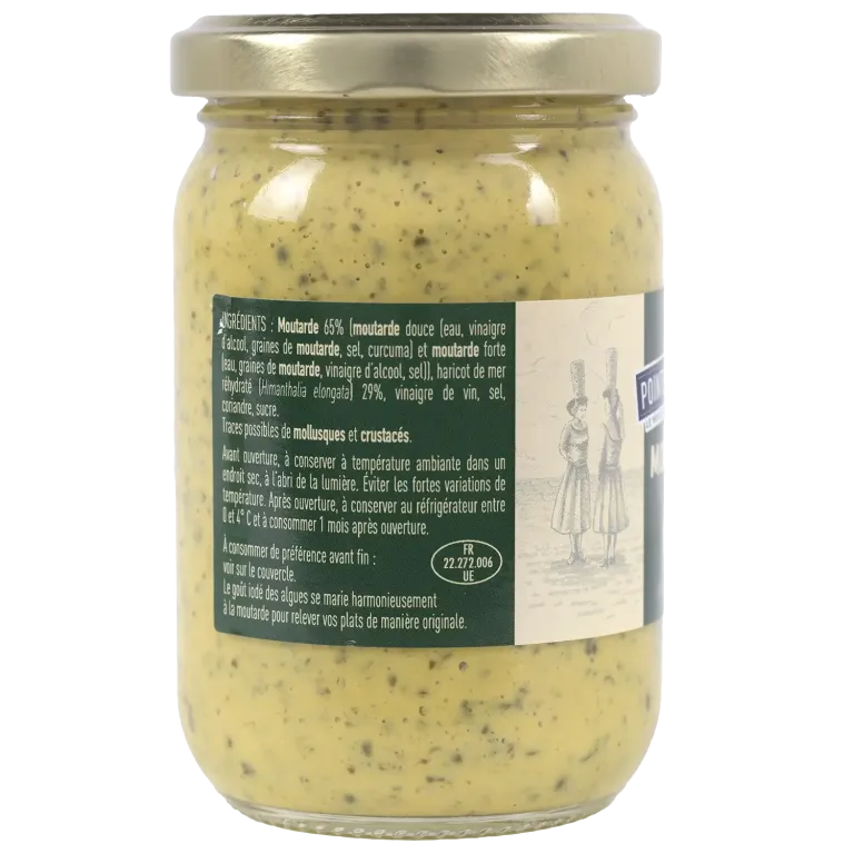 Moutarde aux algues bretonnes - Saveur marine raffinée et piquante