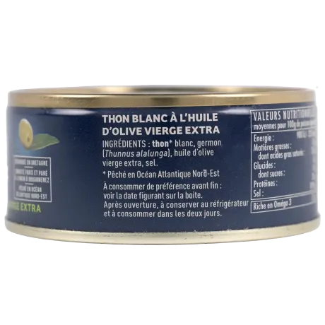 Thon blanc germon à l'huile d'olive - Saveur fine & moelleuse