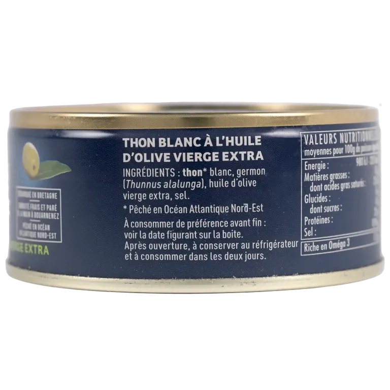 Thon blanc germon à l'huile d'olive - Saveur fine & moelleuse