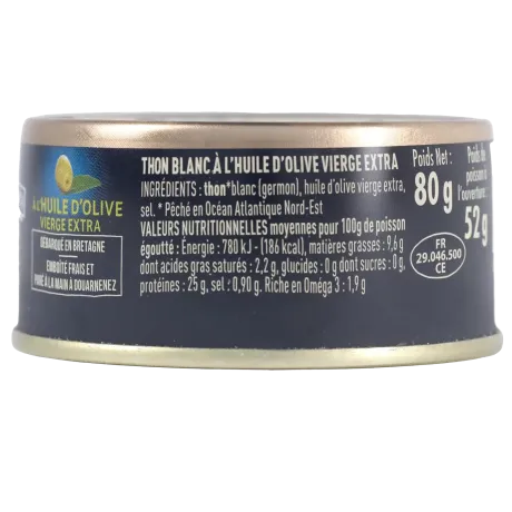 Thon blanc germon à l'huile d'olive vierge extra - Saveur et finesse