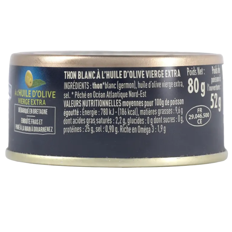 Thon blanc germon à l'huile d'olive vierge extra - Saveur et finesse