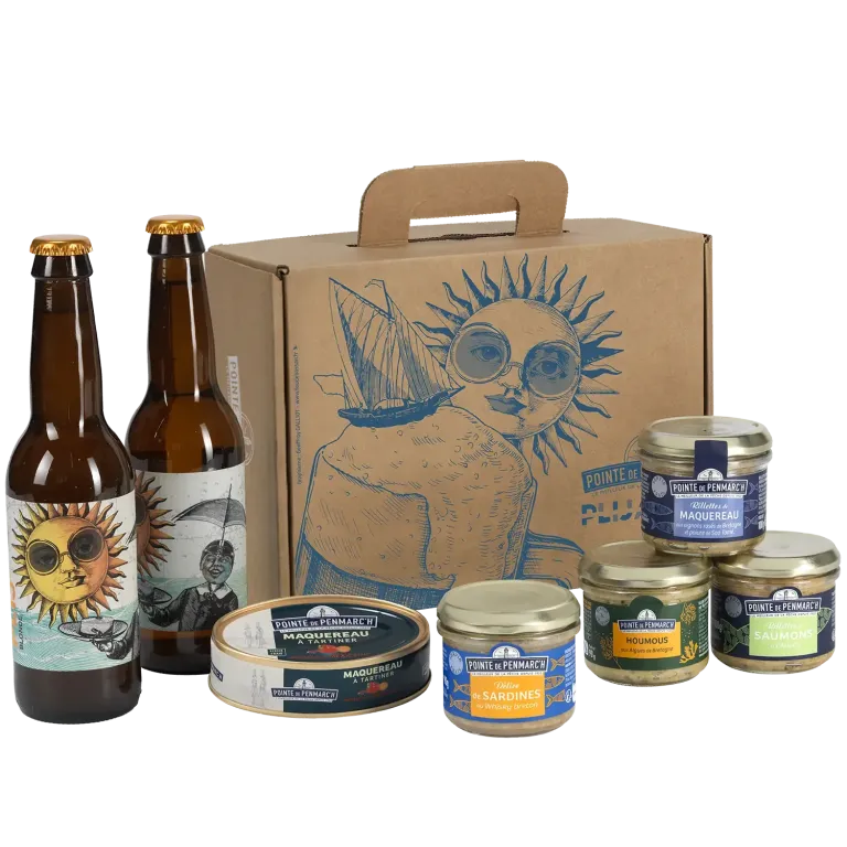 Coffret Apéro Box Plijadur - Bière artisanale & délices de la mer