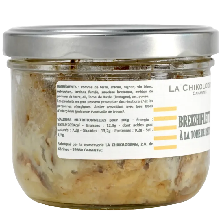 Breizhiflette à la Tome de Rhuys - Plat breton généreux & gratiné