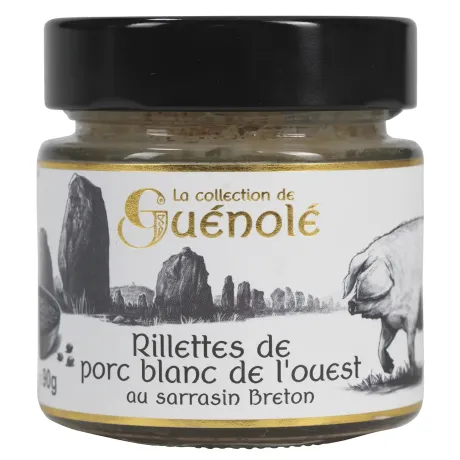 Rillettes de porc blanc de l'Ouest au sarrasin breton - Maison Autret