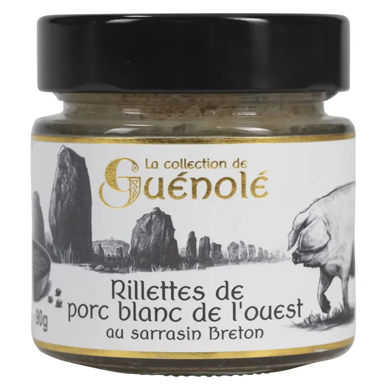 Rillettes de porc blanc de l'Ouest au sarrasin breton - Maison Autret