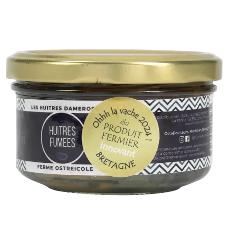 Huîtres fumées Damerose - Spécialité bretonne iodée et raffinée