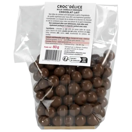 Croc'Délice chocolat au lait - Gourmandise bretonne artisanale