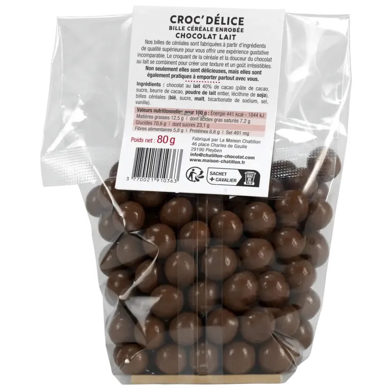 Croc'Délice chocolat au lait - Gourmandise bretonne artisanale