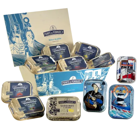 Bourriche cave à sardines de Noël