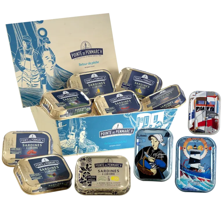 Bourriche cave à sardines de Noël