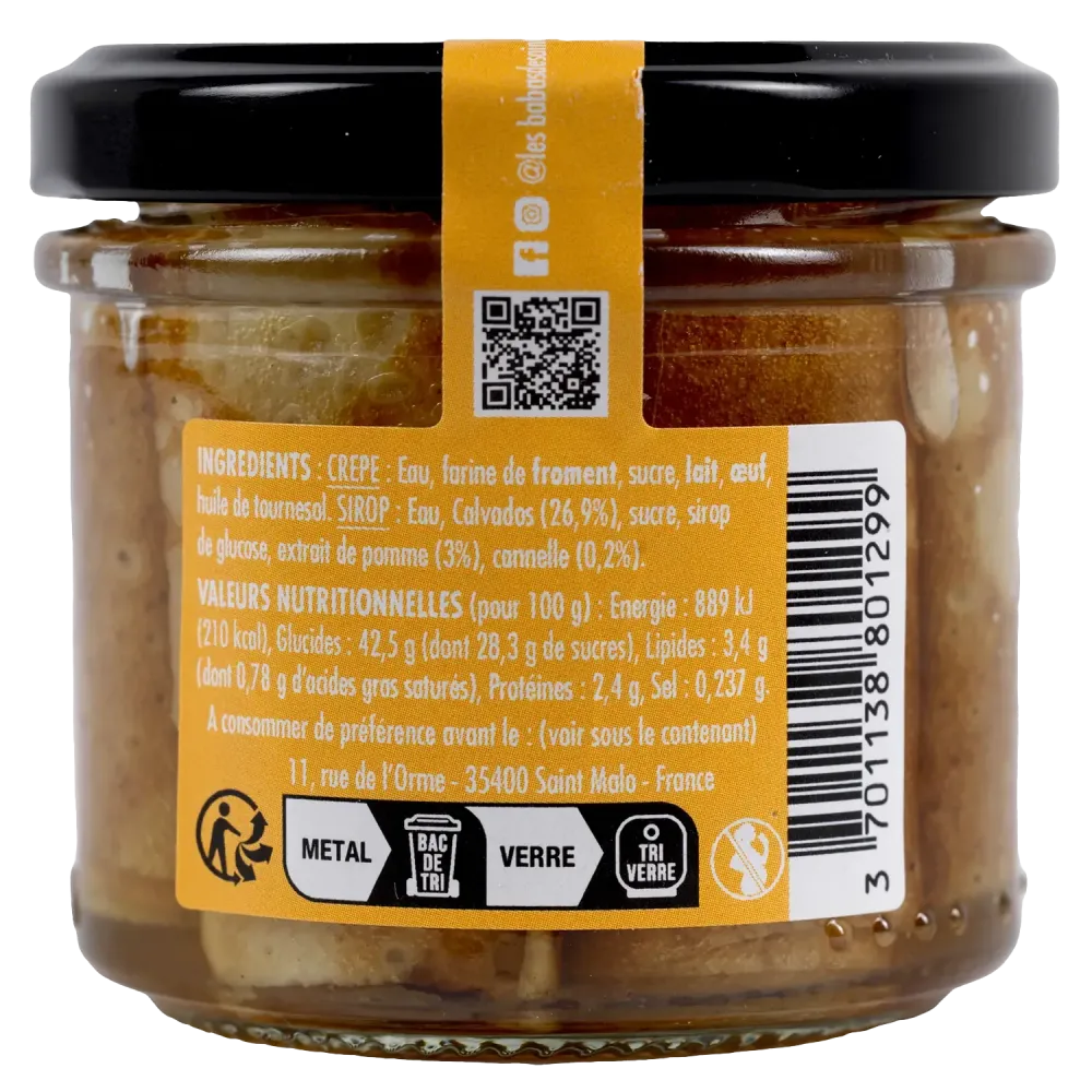 rio de crêpes Cointreau, Rhum, Calvados - Gourmandise artisanale malouine