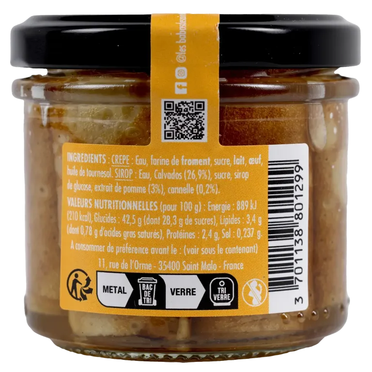 rio de crêpes Cointreau, Rhum, Calvados - Gourmandise artisanale malouine