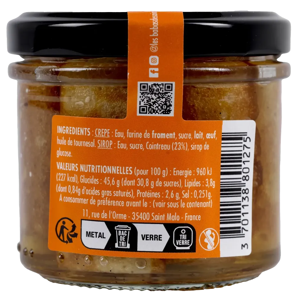 rio de crêpes Cointreau, Rhum, Calvados - Gourmandise artisanale malouine