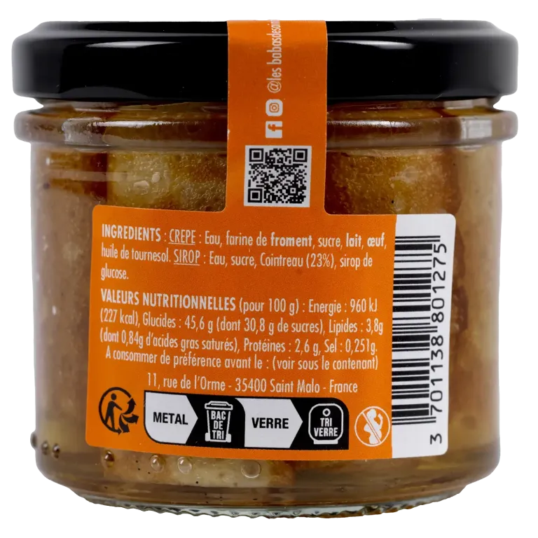 rio de crêpes Cointreau, Rhum, Calvados - Gourmandise artisanale malouine