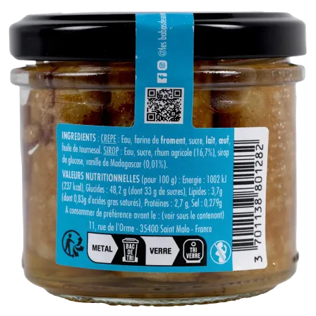 rio de crêpes Cointreau, Rhum, Calvados - Gourmandise artisanale malouine
