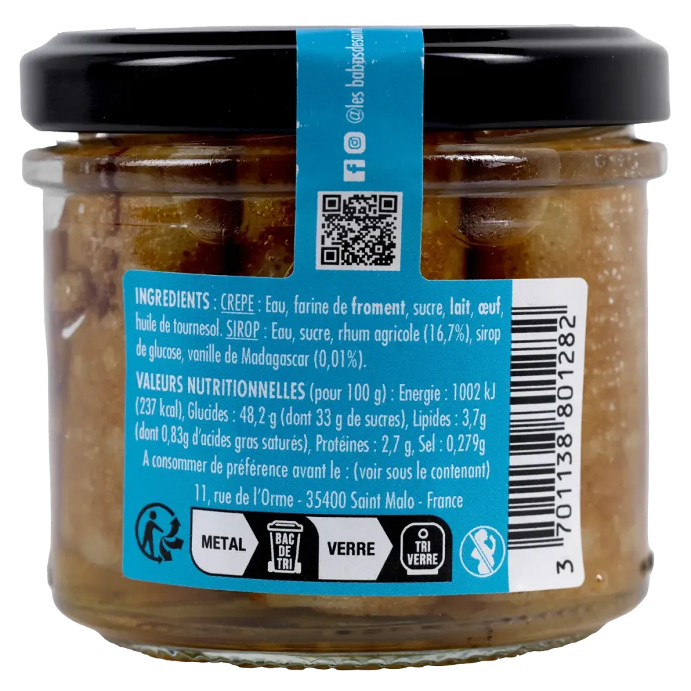 rio de crêpes Cointreau, Rhum, Calvados - Gourmandise artisanale malouine