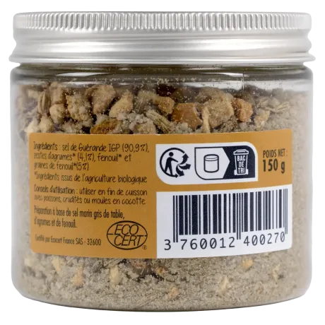 Coffret trio de sels pour poisson - Sels de Guérande aromatisés