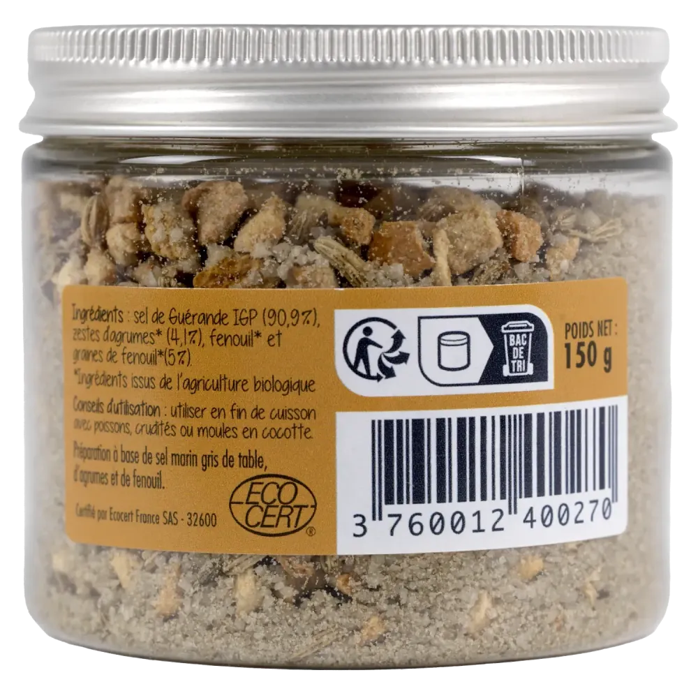 Coffret trio de sels pour poisson - Sels de Guérande aromatisés