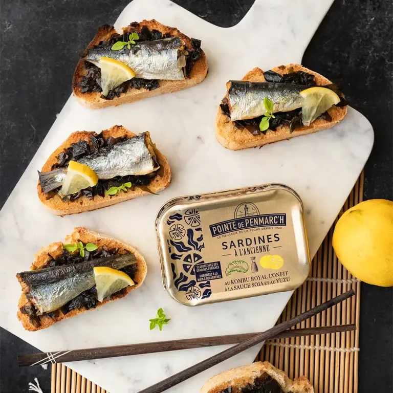 Sardines à l’ancienne au Kombu royal, sauce soja & Yuzu - Édition limitée