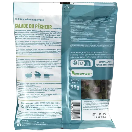 Salade du pêcheur - Mélange de 3 algues bretonnes Marinoé - Sachet 35g
