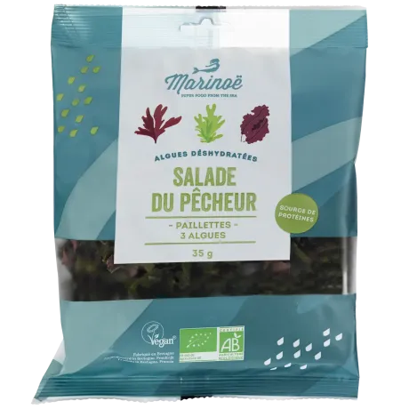 Salade du pêcheur - Mélange de 3 algues bretonnes Marinoé - Sachet 35g