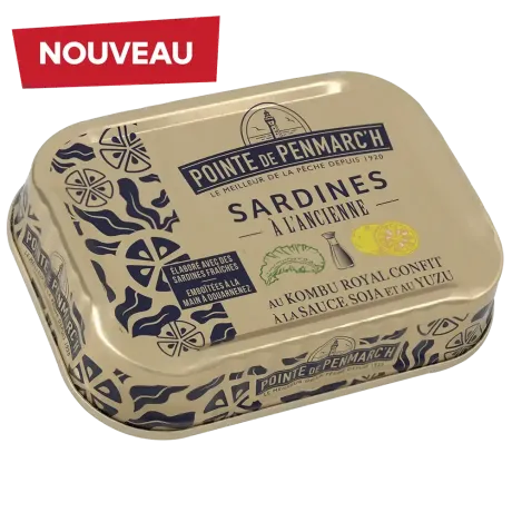 Sardines à l’ancienne au Kombu royal, sauce soja & Yuzu - Édition limitée