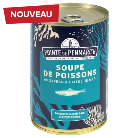 Soupe de poissons au safran et laitue de mer - Saveur raffinée & authentique