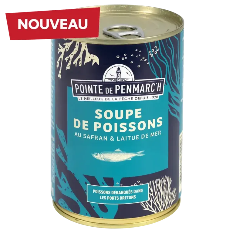 Soupe de poissons au safran et laitue de mer - Saveur raffinée & authentique